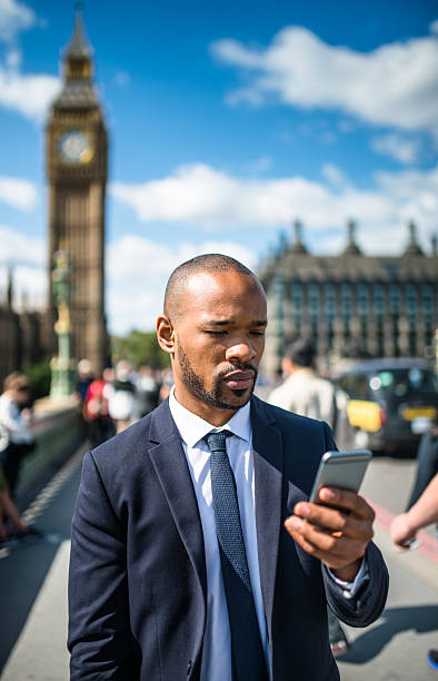 man on the phone in london